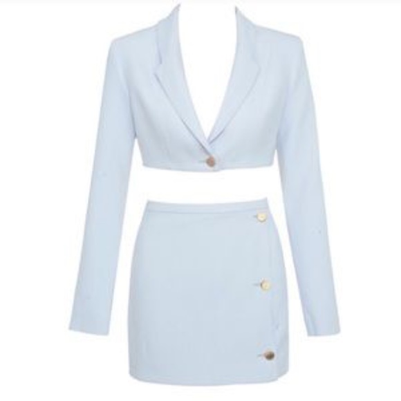 House of CB Rania Skirt Light Blue Size Small - Picture 3 of 8